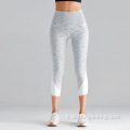 Leggings sportivi corti con pannello a rete